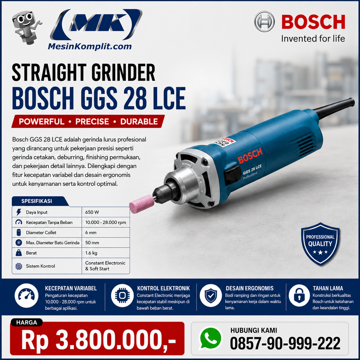 Straight Grinder Bos...